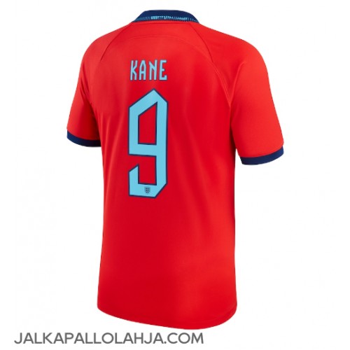Englanti Harry Kane #9 Kopio Vieras Pelipaita MM-kisat 2022 Lyhyet Hihat